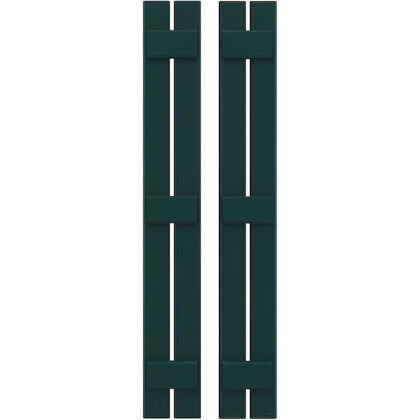 Ekena Millwork Americraft 2-Board, 3 Batten Exterior Real Wood Spaced Board-n-Batten Shutters, ARW401SB207X63FGH, PR ARW401SB207X63FGH - main